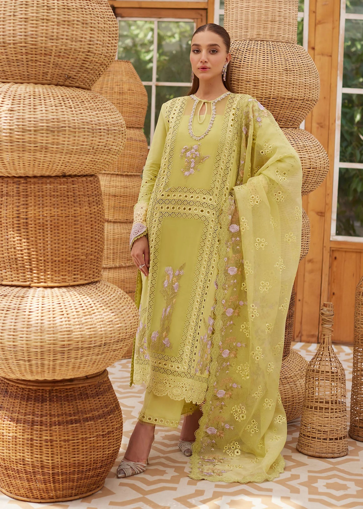 Crimson - Lawn Embroidered -3 PC