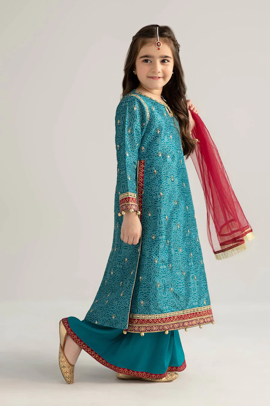 ZH034 Piece Embroidered Raw Silk Suit