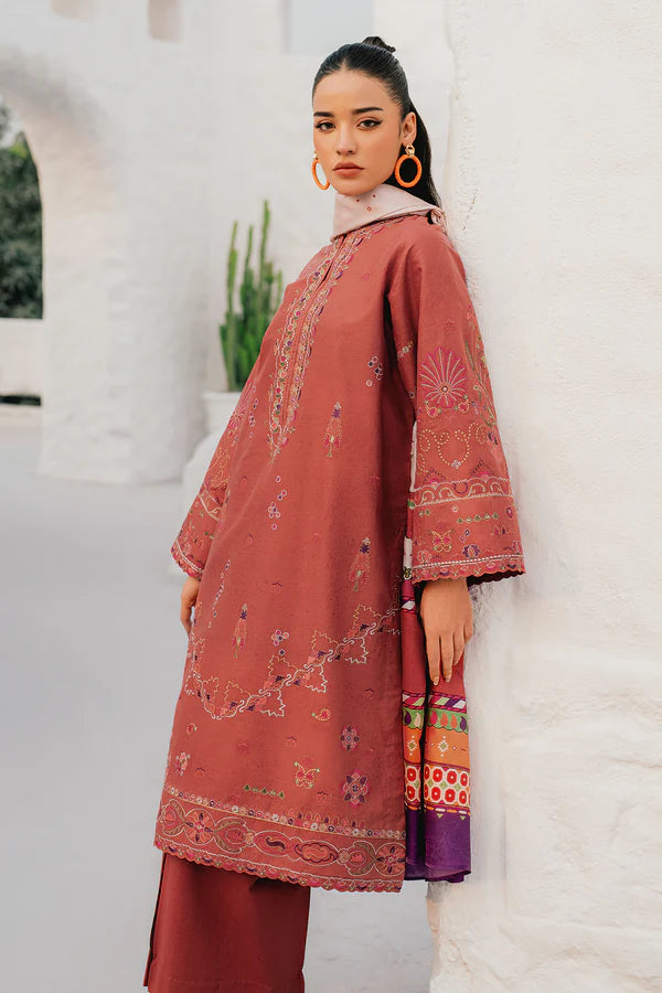 Baroque- EMBROIDERED LAWN -3 Pc -