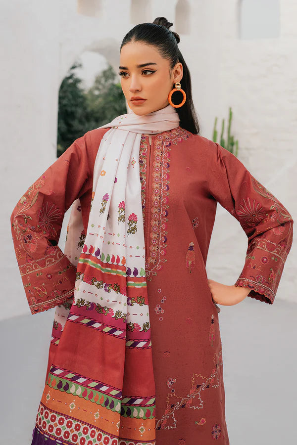 Baroque- EMBROIDERED LAWN -3 Pc -
