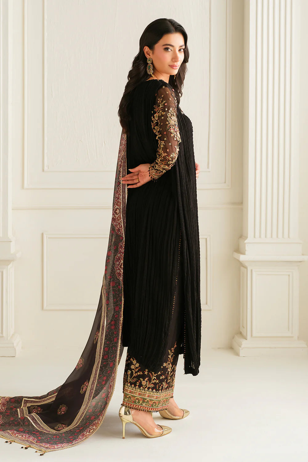 Baroque-EMBROIDERED CHIFFON-3 PC