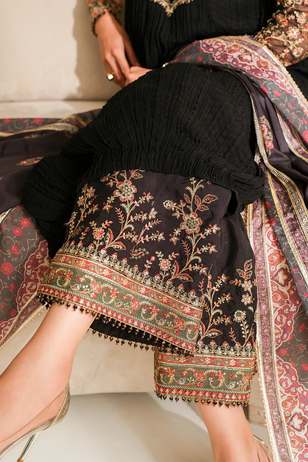Baroque-EMBROIDERED CHIFFON-3 PC