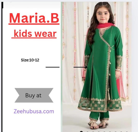 ZH025 3 Piece Embroidered Cotton Satin Suit