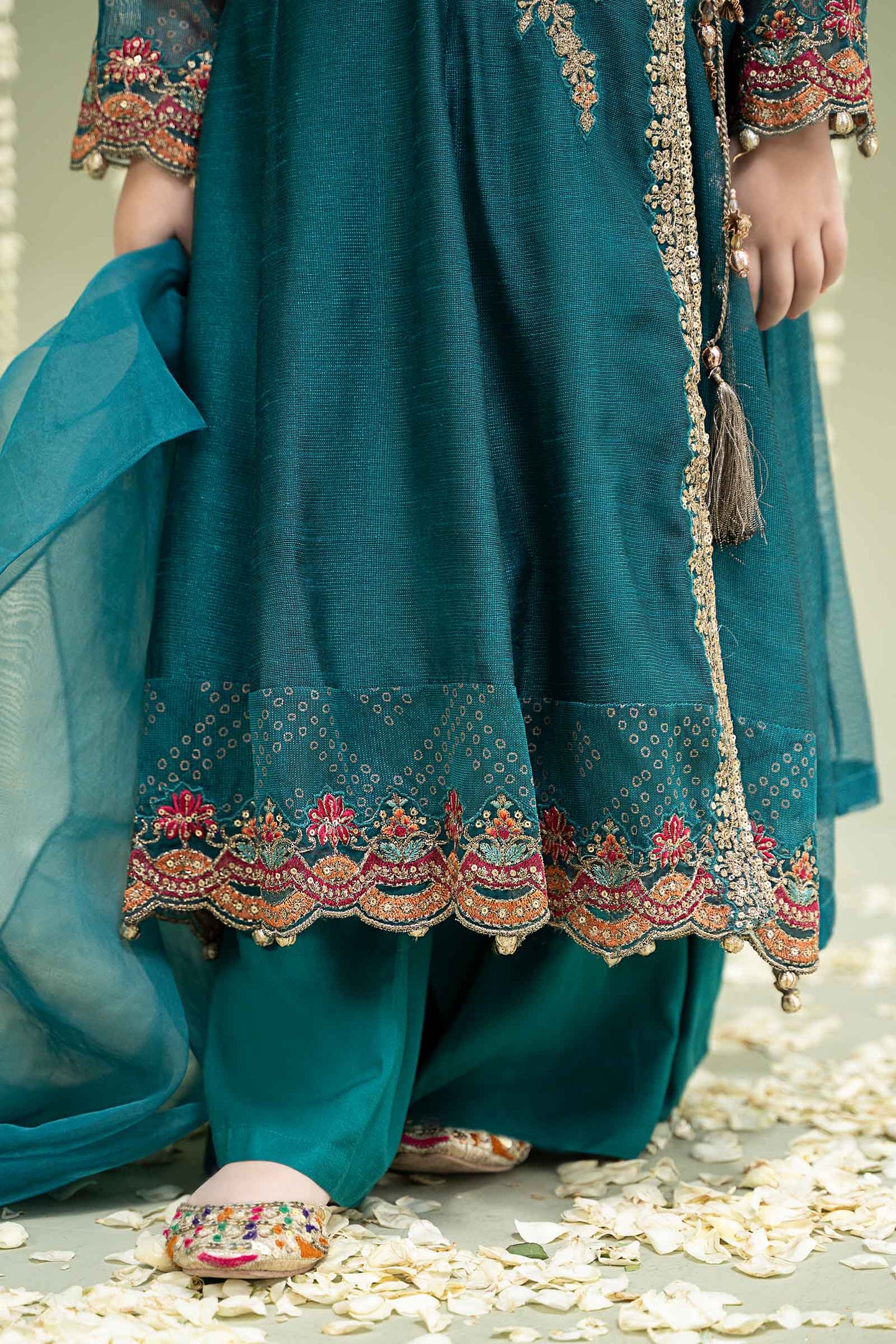 Maria B -Embroidered Paper Cotton Suit-3PC