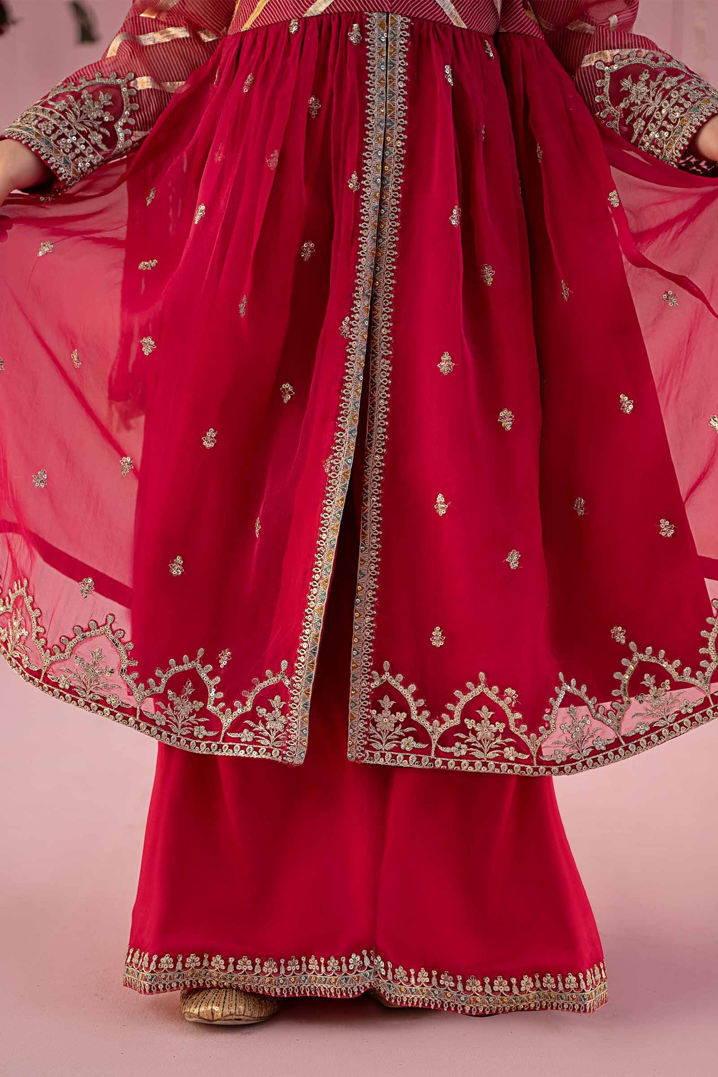 Maria B - Embroidered Organza Suit-3PC