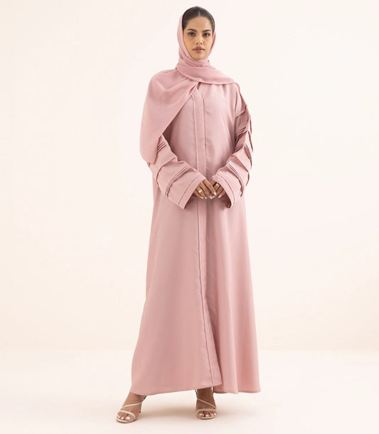 ZH007 BUTTON THROUGH ABAYA