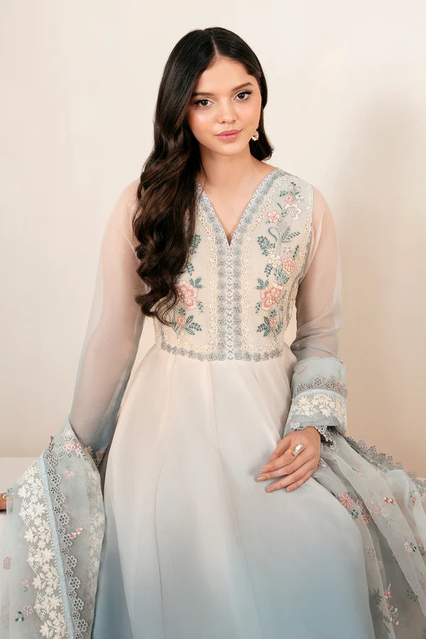 Baroque- EMBROIDERED CHIFFON-3Pc