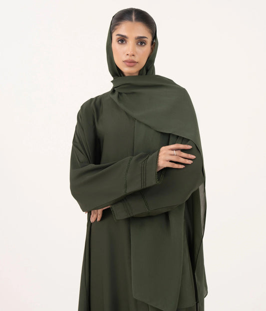 ZH016 Button Through Abayas