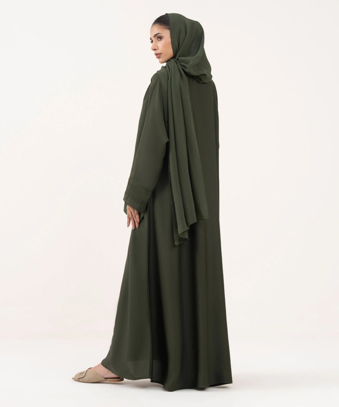 ZH015 Button Through Abaya