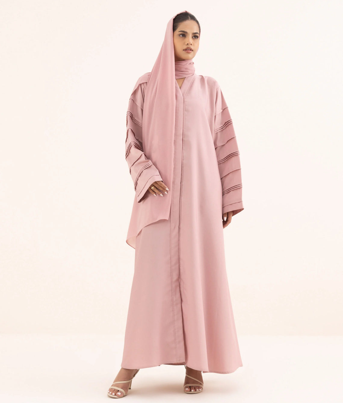 ZH007 BUTTON THROUGH ABAYA