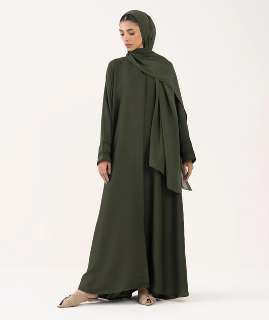 ZH015 Button Through Abaya
