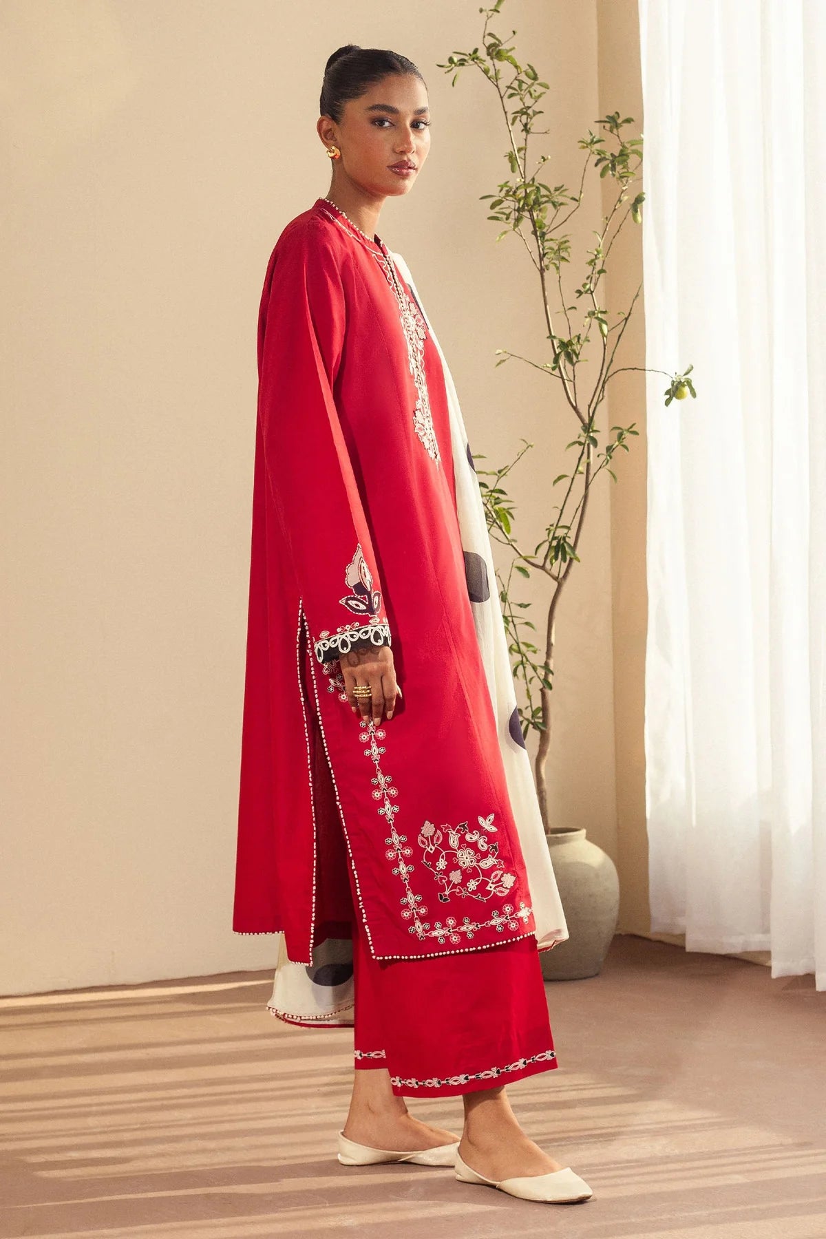Zara Shahjahan-Cambric-3PC