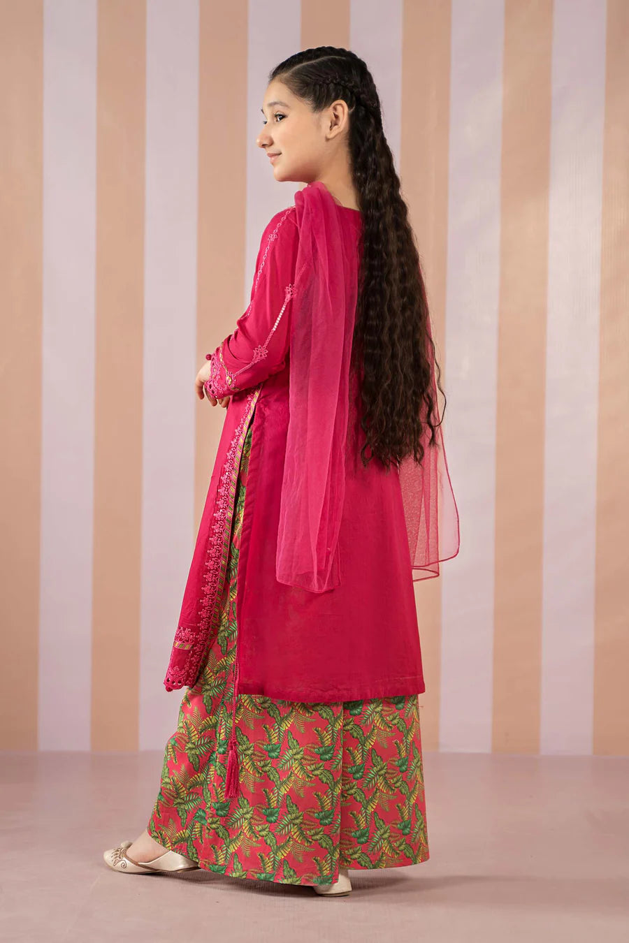 ZH023 3 Piece Printed Lawn Suit