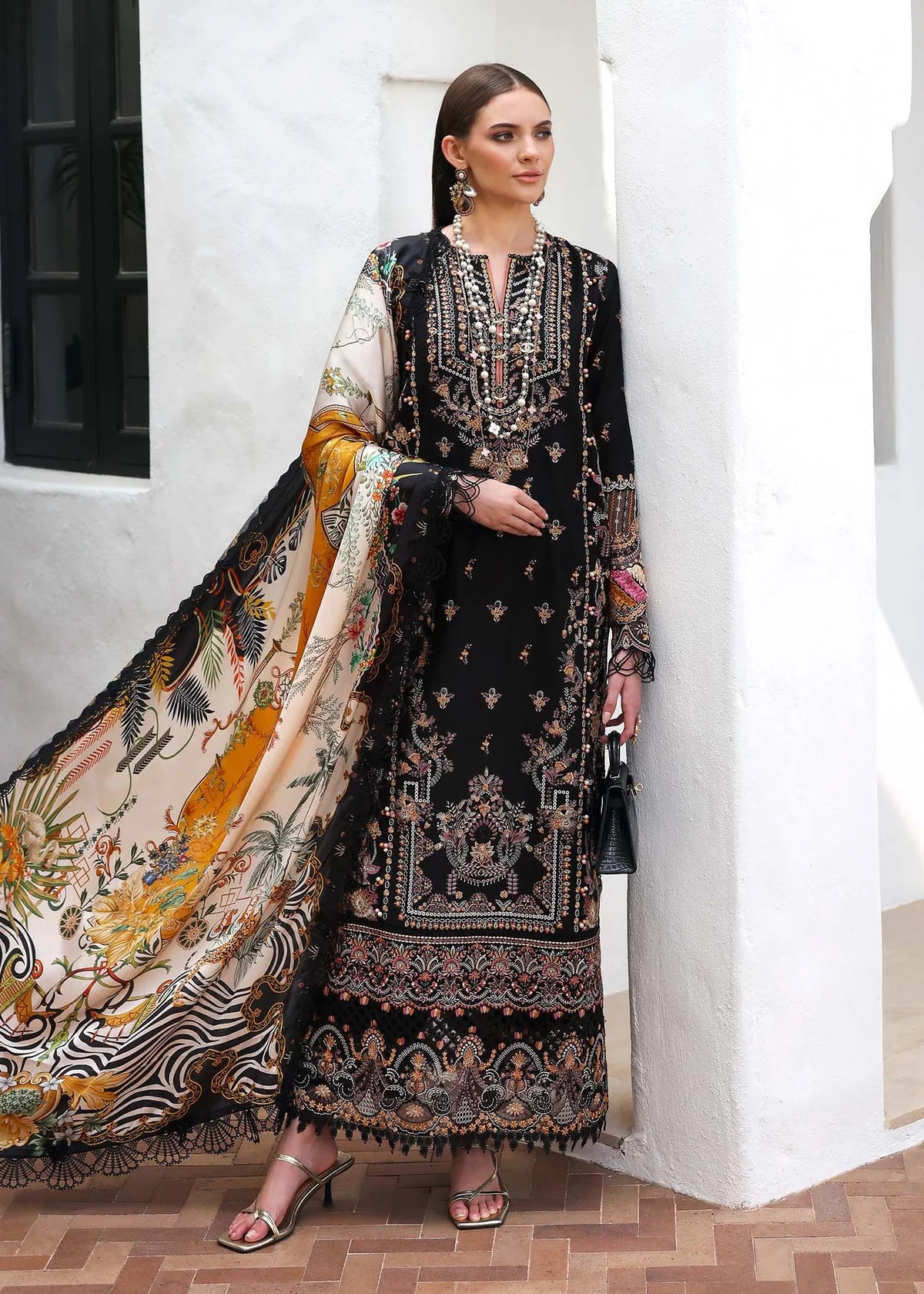 Kanwal Malik -Embroidered Lawn Suit-3PC