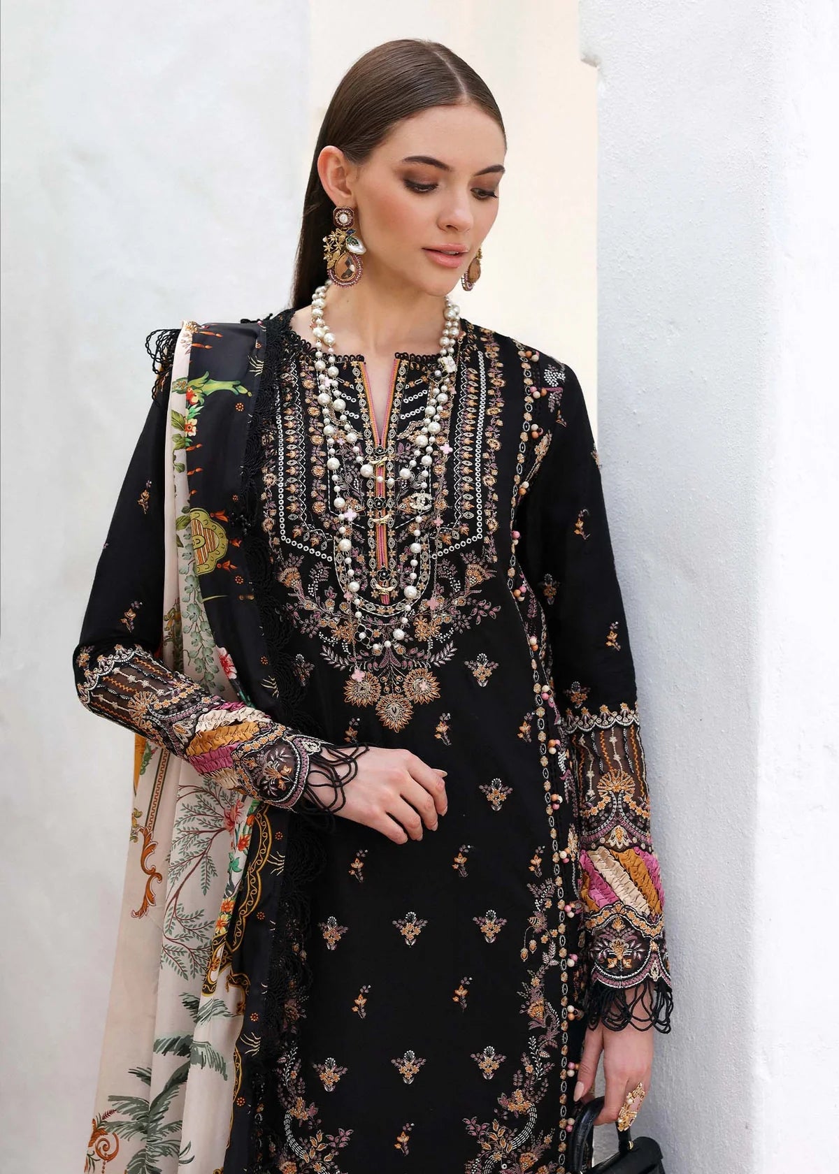Kanwal Malik -Embroidered Lawn Suit-3PC