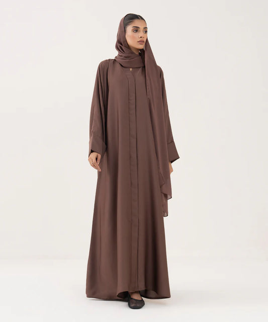 ZH010 BUTTON THROUGH KIMONO ABAYA