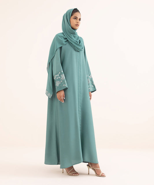 ZH017 EMBROIDERED ABAYA SET