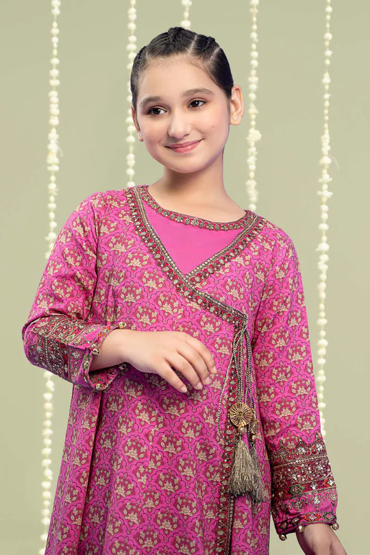 Maria B- Printed Linen Suit-3 PC