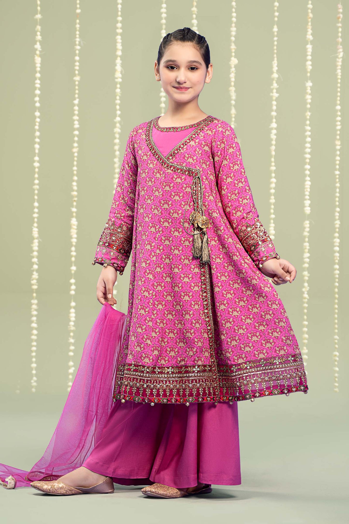 Maria B- Printed Linen Suit-3 PC