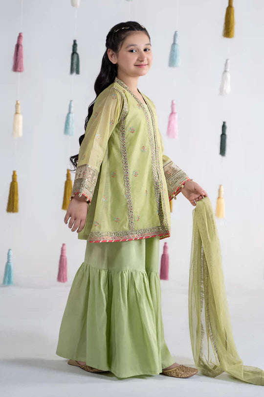 Maria B-Embroidered Paper Cotton Suit 3 PC