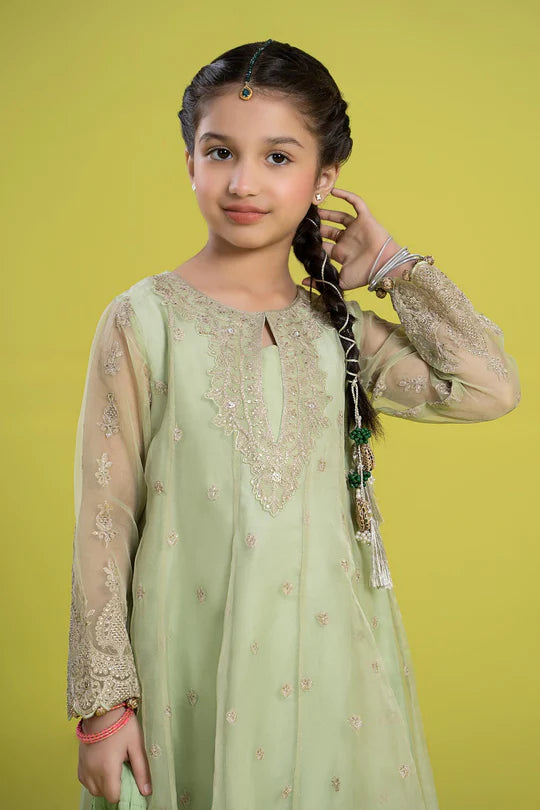 Maria B- Embroidered Organza Suit-3PC