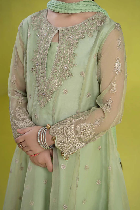 Maria B- Embroidered Organza Suit-3PC