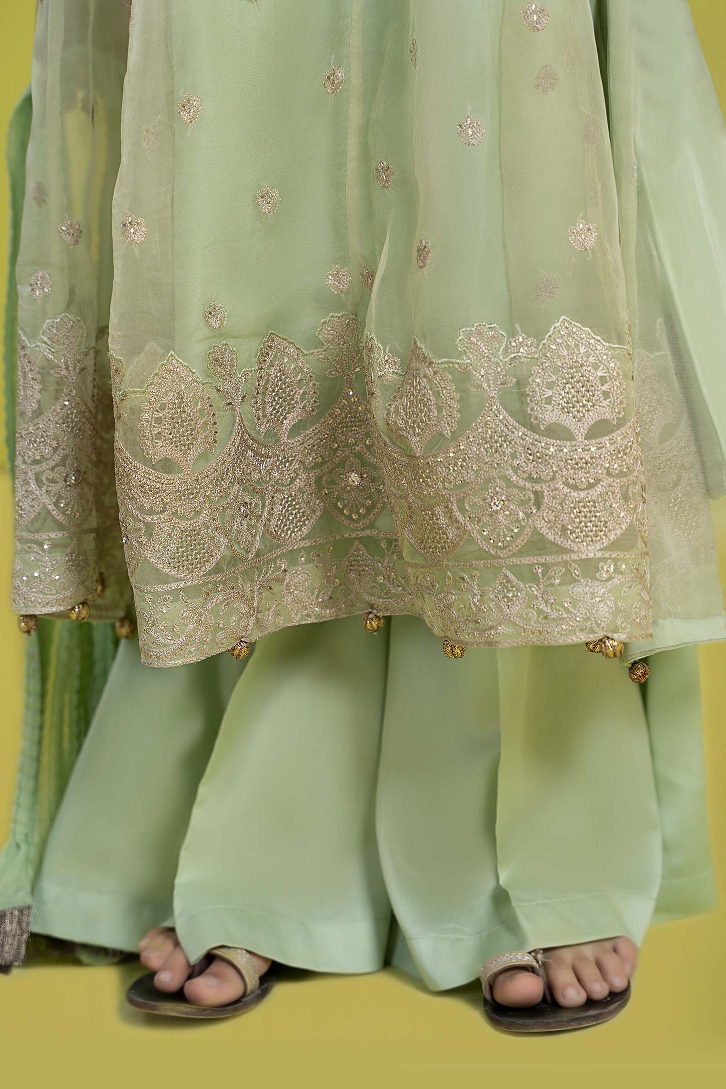 Maria B- Embroidered Organza Suit-3PC