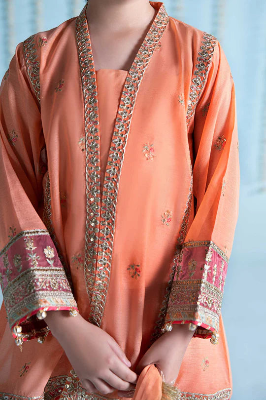 Maria B-Embroidered Paper Cotton Suit-3PC