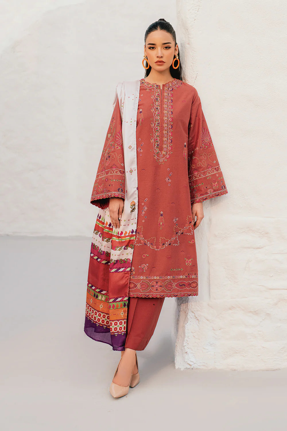 Baroque- EMBROIDERED LAWN -3 Pc -