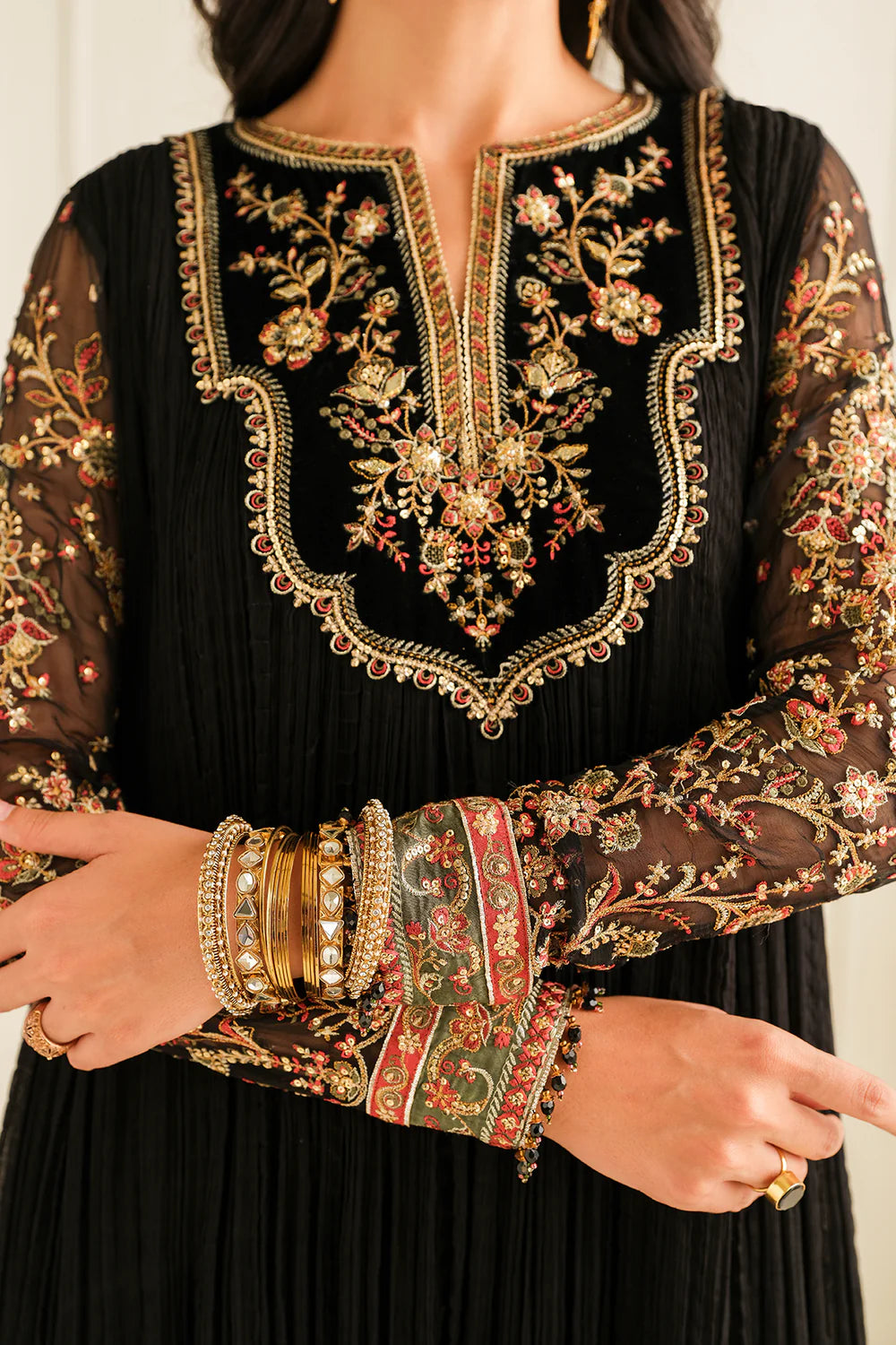Baroque-EMBROIDERED CHIFFON-3 PC