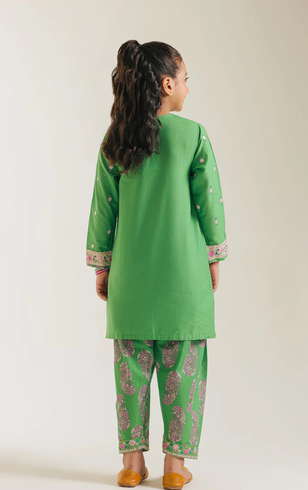 ZH48  Ethnic Embroidered Suit   2PC 13-14 years
