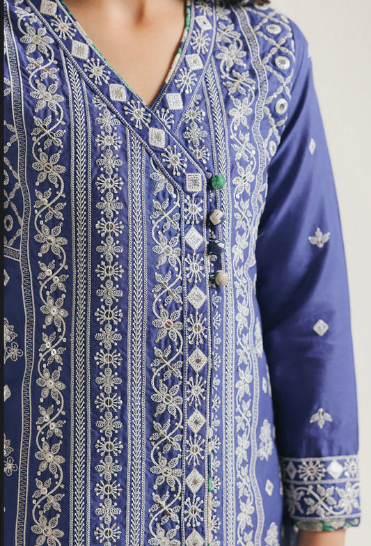 ZH039 EMBROIDERED SUIT -3Pc 3-4 years