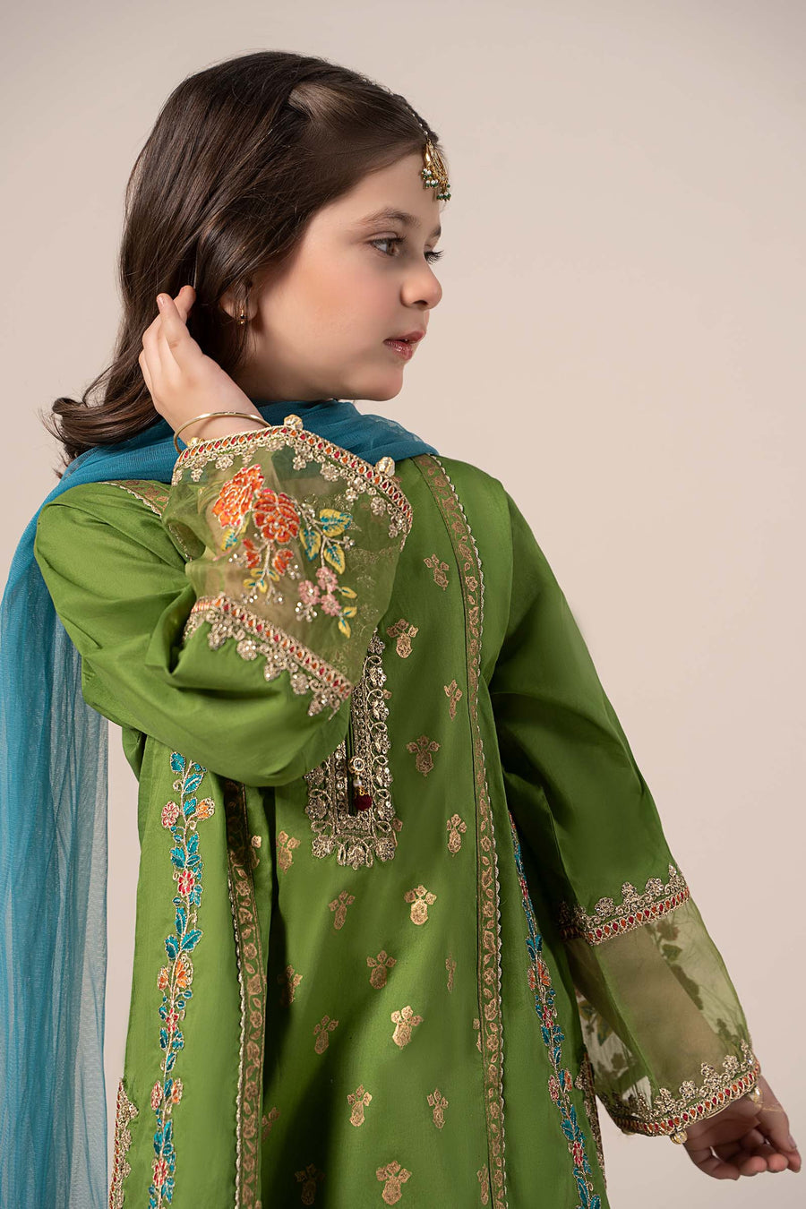 ZH 55 3 Piece Embroidered Lawn Suit 10-12years