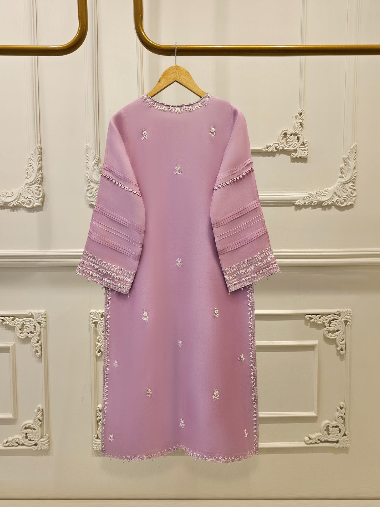 Agha Noor - Pure Organza Embroidered Suit -3PC