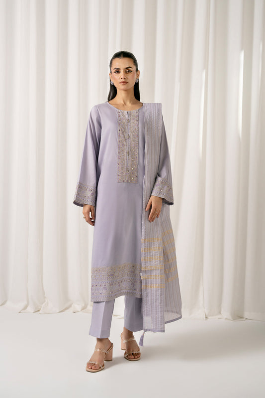 Chinyere-Embroidered Lawn Suit -3PC