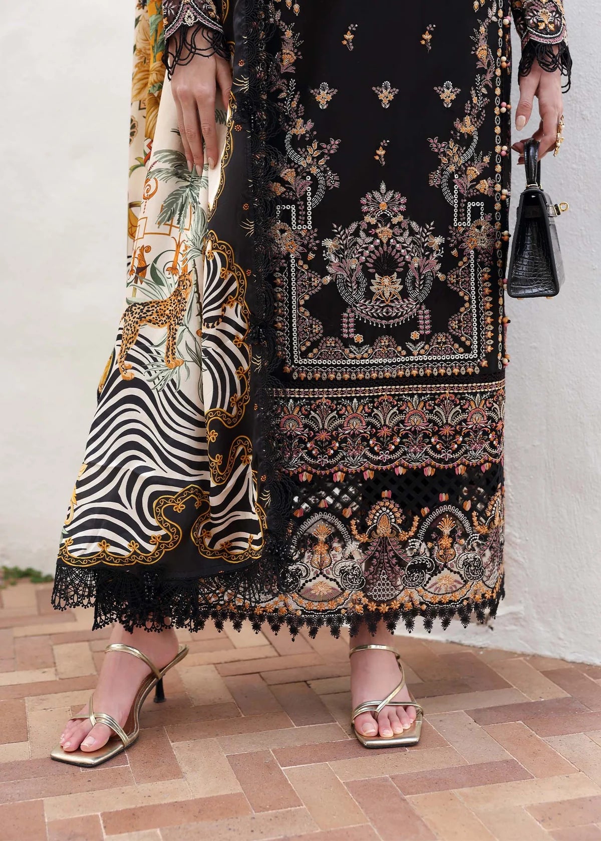 Kanwal Malik -Embroidered Lawn Suit-3PC