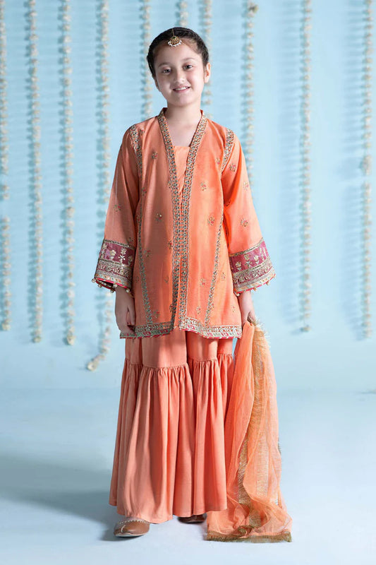 Maria B-Embroidered Paper Cotton Suit-3PC
