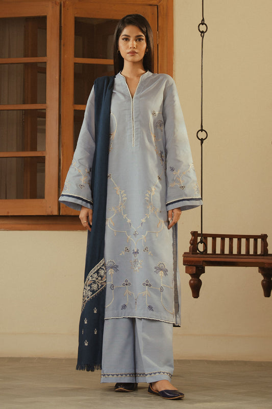Zara Shahjahan  Embroidered 3PC Large