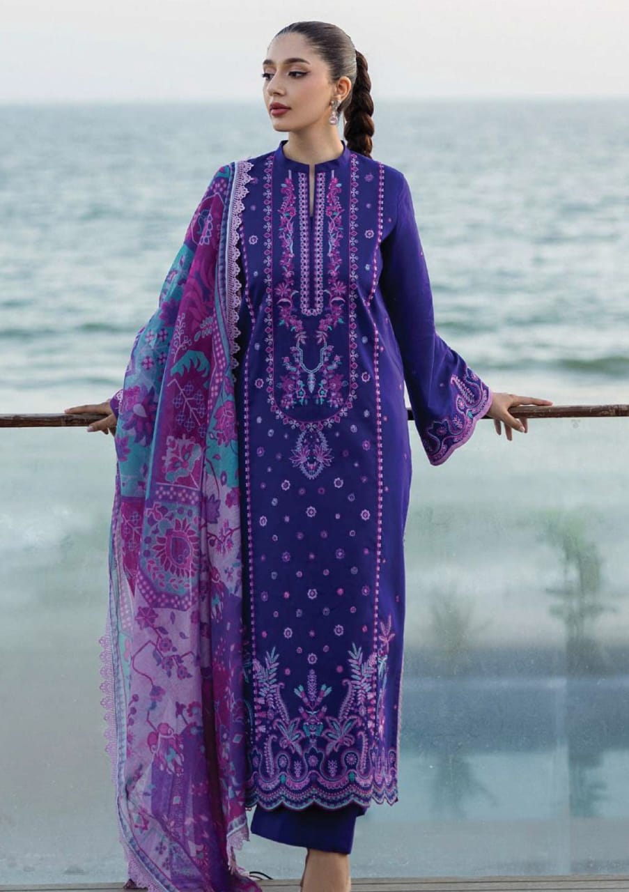 Zanib Chotani Embriodered Lawn 3PC Medium