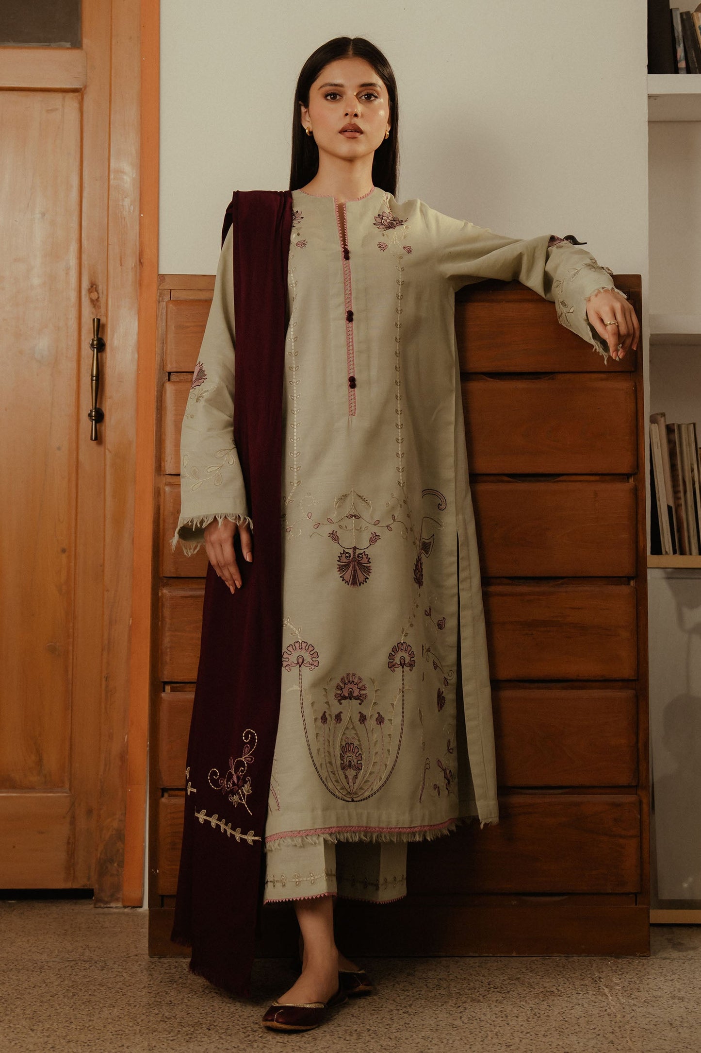 Zara Shahjahan  Embroidered  3PC Large