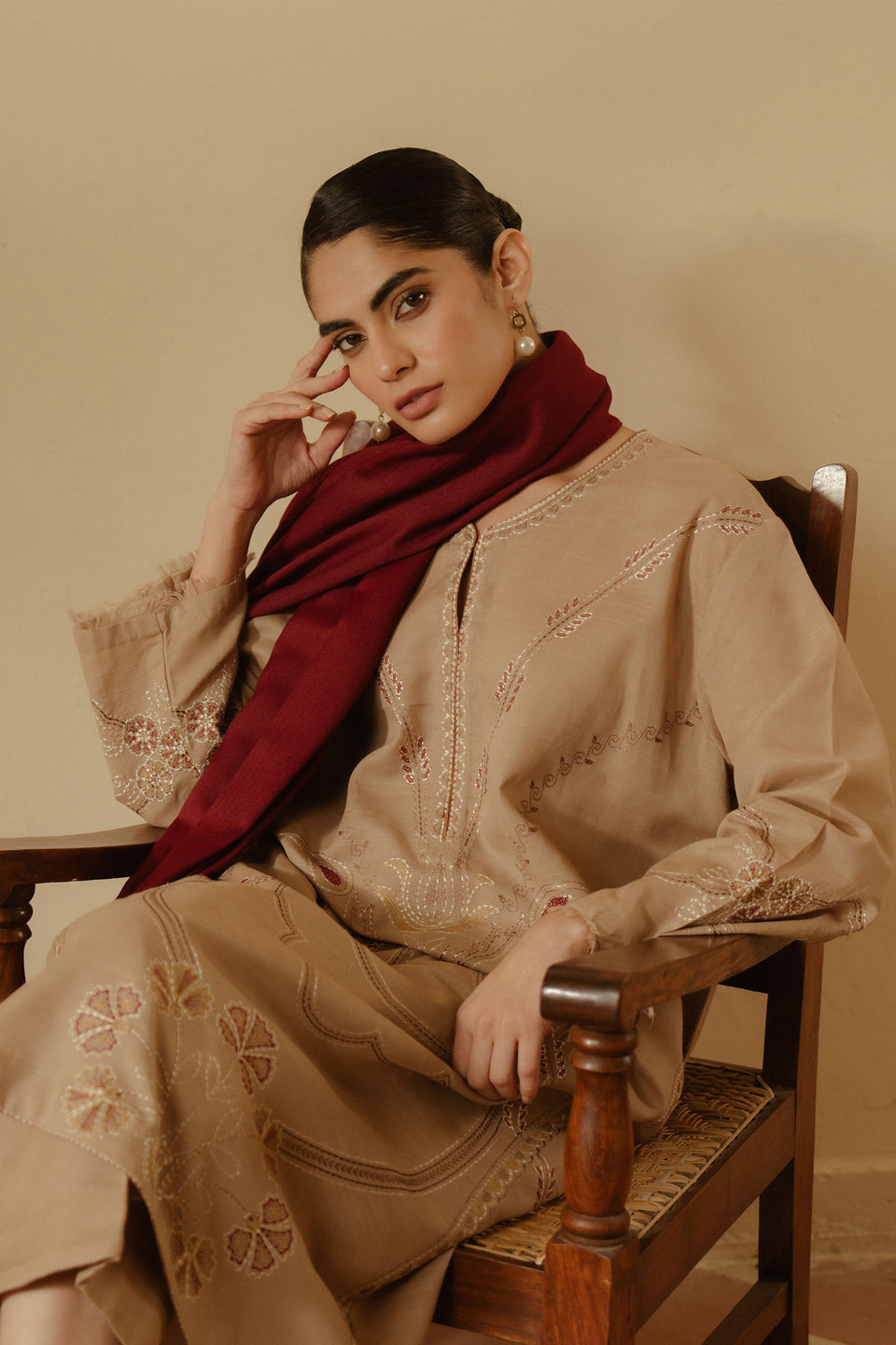 Zara Shahjahan  Embroidered 3PC Medium