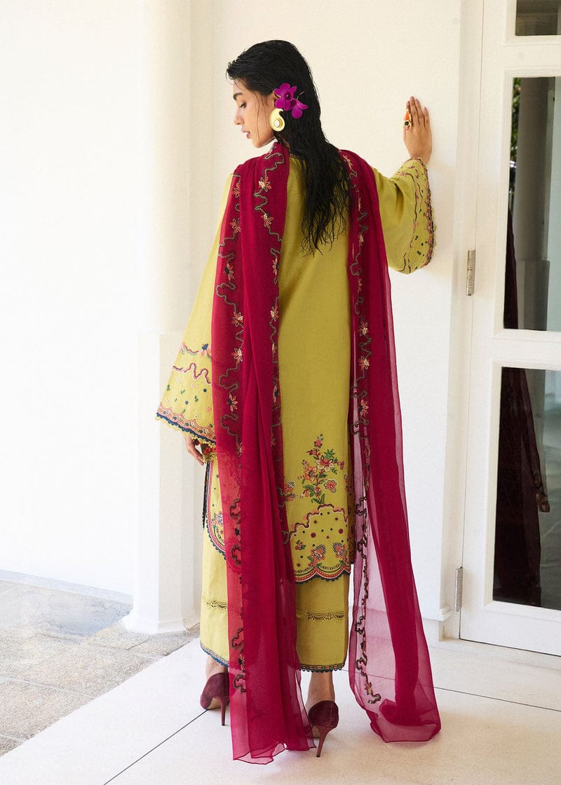 Hussain Rehar-Embroidered Lawn Suit 3PC -Medium