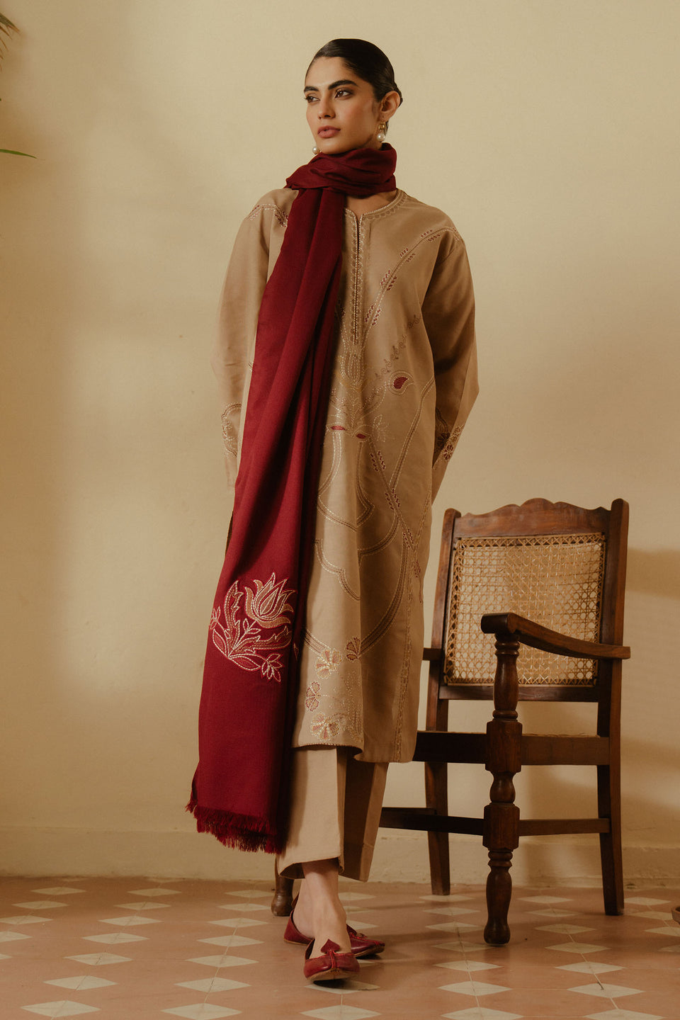 Zara Shahjahan  Embroidered 3PC Medium