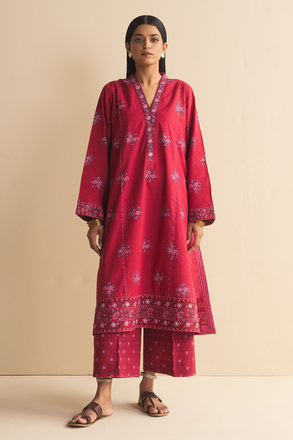 Zara Shahjahan Embroidered 2PC Small