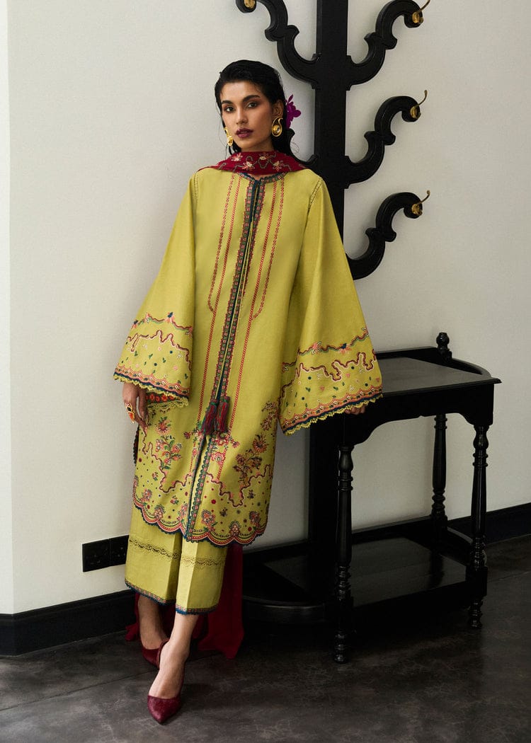 Hussain Rehar-Embroidered Lawn Suit 3PC -Medium