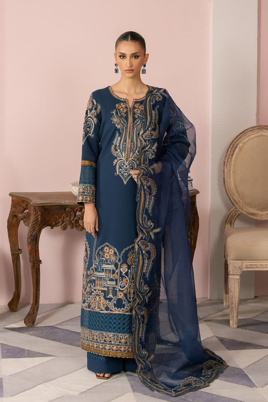 Marium & Maria Embroidered Luxury Suit 3-PC Medium