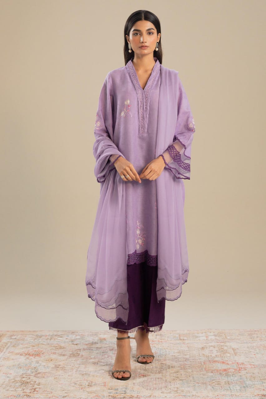 Zara Shahjahan  Embriodered 3PC Medium